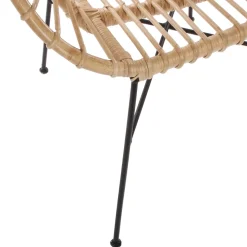 Cadeira KEKO natural em rattan e metal