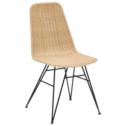 Cadeira MAY bege em rattan