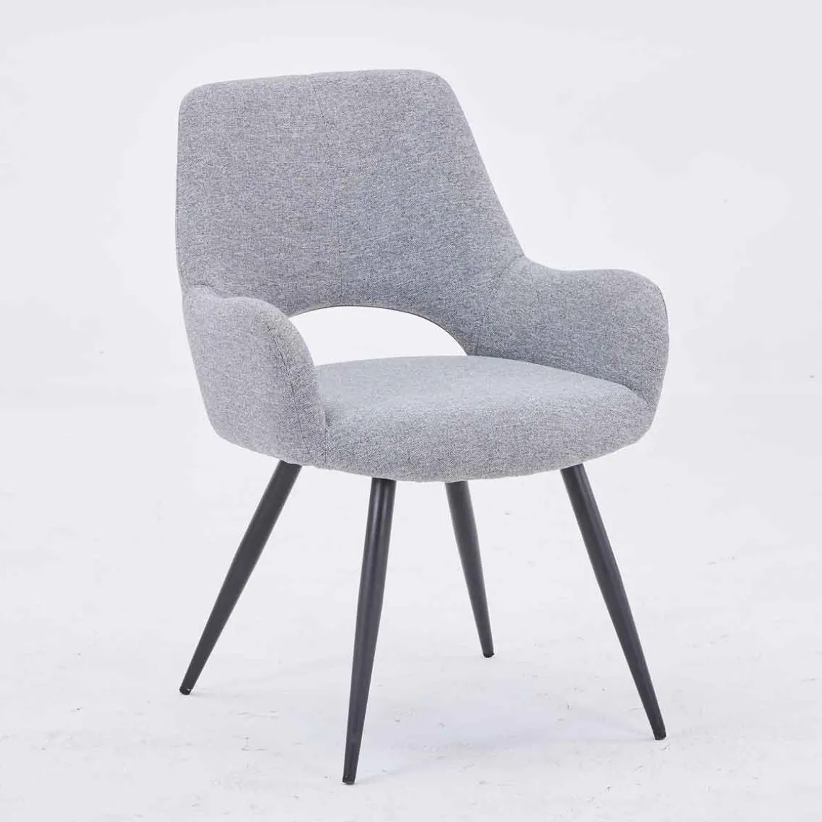 Cadeirão MONTERROSSO em tecido cinza