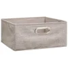 Caixa de arrumação bege claro 15x31cm