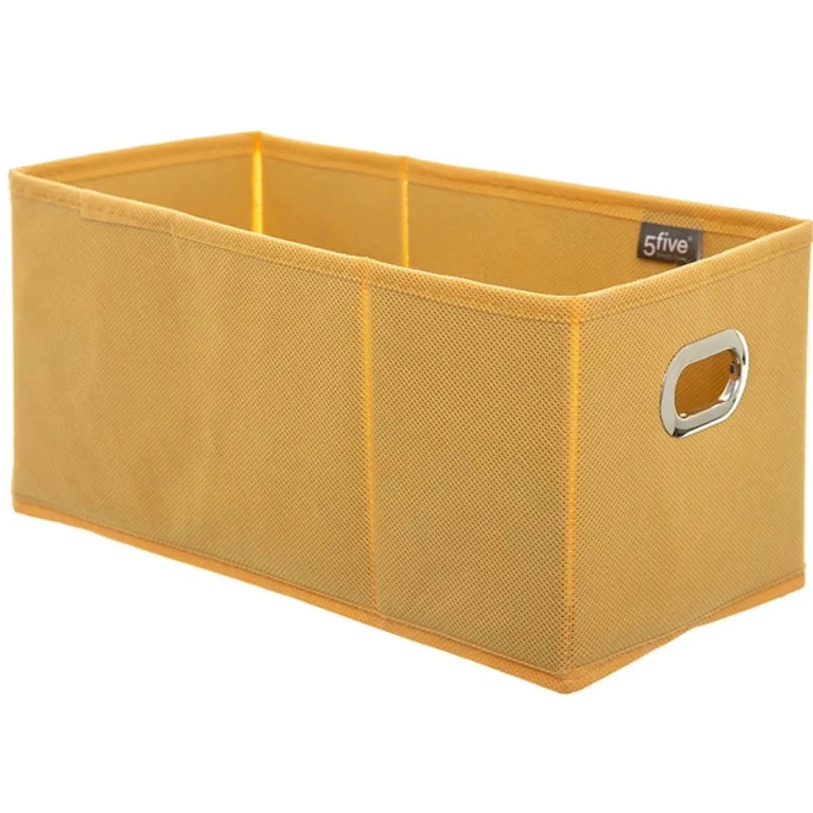 Caixa de arrumação com pegas metálicas 15x31cm