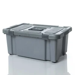 Caixa de arrumação EUROPA cinza 40l