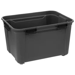 Caixa de arrumação preta 160l
