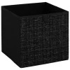 Caixa De Arrumação Preto TWEED 31x31cm