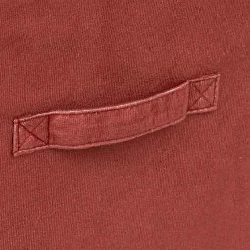 Caixa de arrumação SIENNA terracota em veludo 31x31cm