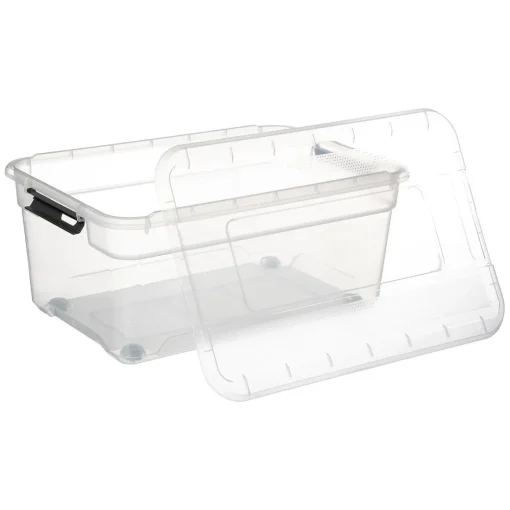 Caixa de arrumação SOLUTIONS transparente 40l