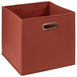Caixa de arrumação terracota 31x31cm