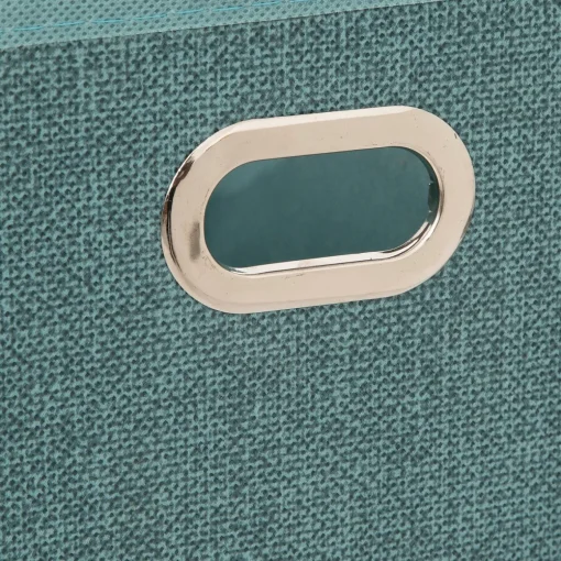 Caixa de arrumação verde água 15x31cm