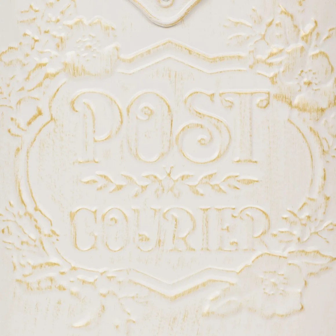 Caixa de correio TINO em ferro branco 28x9x40cm