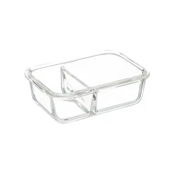 Caixa Hermética Vidro c/Divisória 0,45L