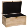 Caixa JIL bege em madeira 27,5x47,5cm