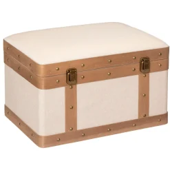 Caixa NORAH em mdf e linho 29,5x44cm