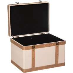Caixa NORAH em mdf e linho 29,5x44cm