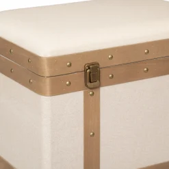 Caixa NORAH em mdf e linho 29,5x44cm
