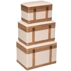 Caixa NORAH em mdf e linho 29,5x44cm