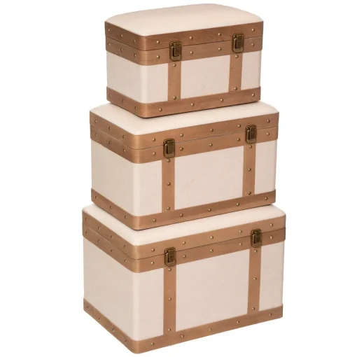 Caixa NORAH em mdf e linho 29,5x44cm