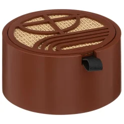 Caixa OLME terracota e bege em mdf 6,5x12cm