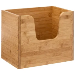 Caixa organizadora empilhável em bambu 26,5x31,5cm