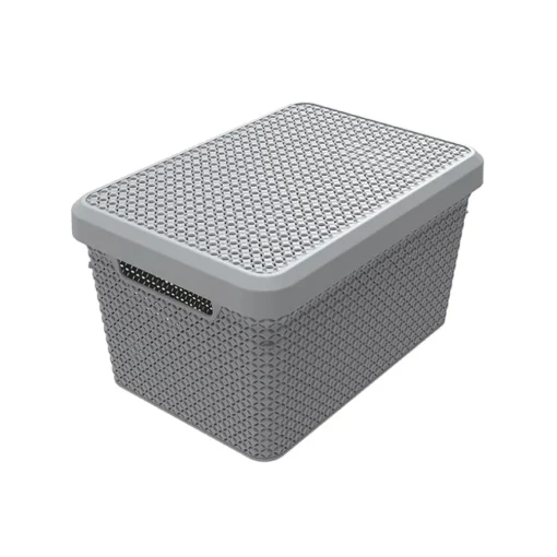 Caixa para arrumação com tampa MODE 17l