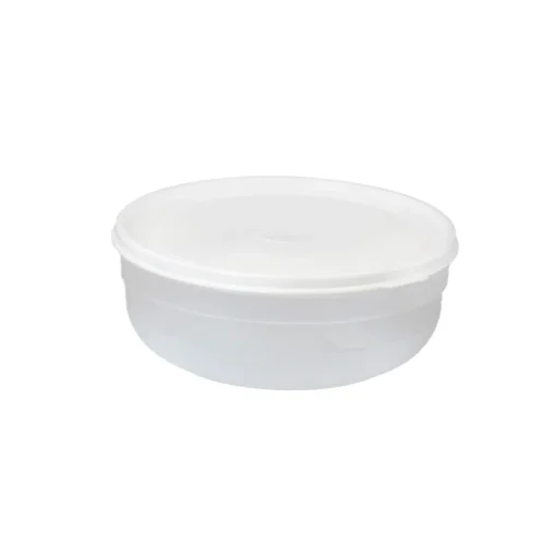 Caixa redonda com tampa branca 1,3l