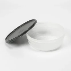 Caixa redonda com tampa cinza 2,8l