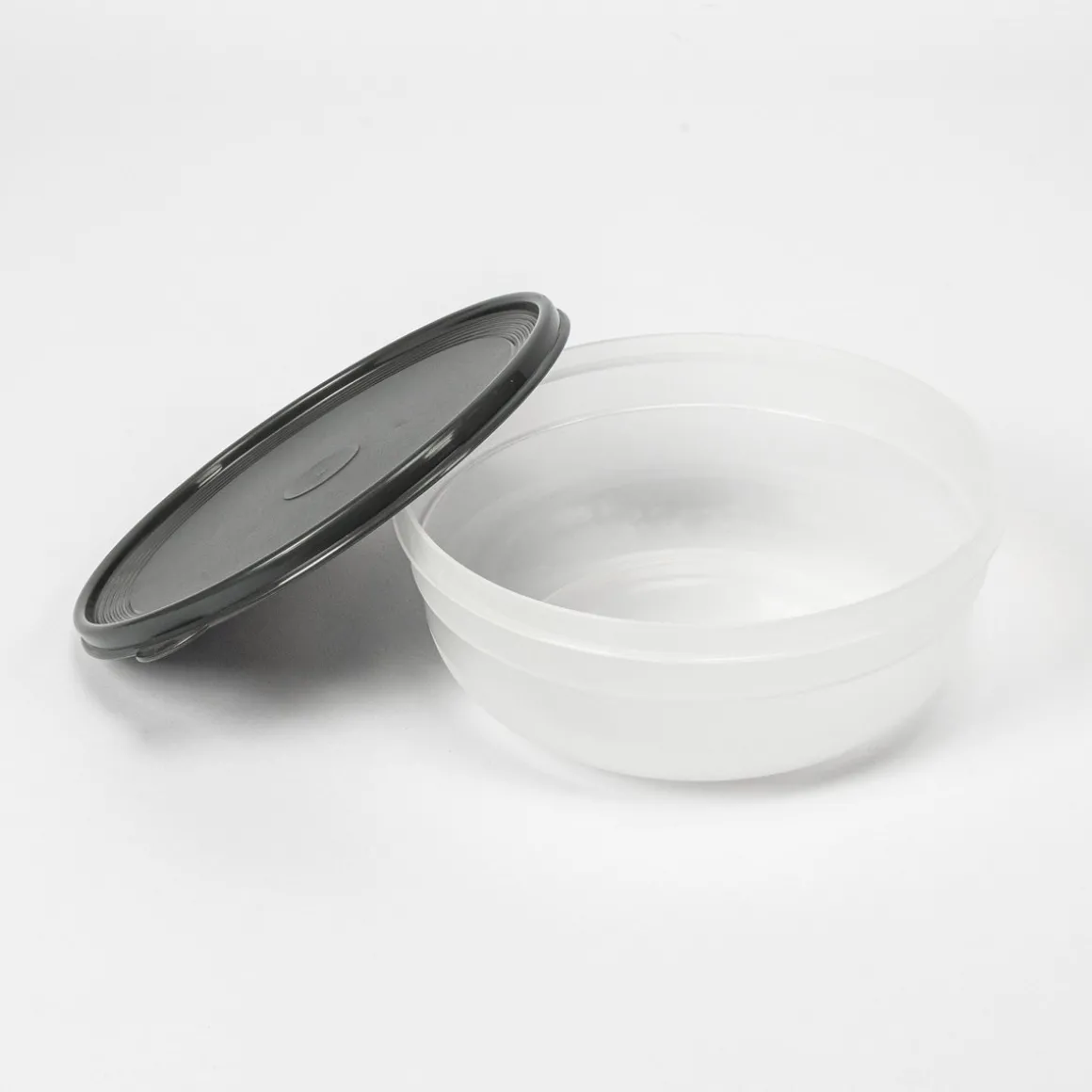 Caixa redonda com tampa cinza 2,8l