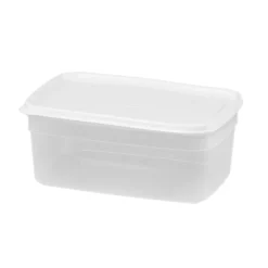 Caixa retangular com tampa branca 4,5l