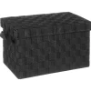 Caixa wc preto com tampa