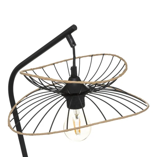 Candeeiro de mesa alara preto 50cm