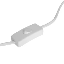 Candeeiro de mesa bege em jacinto 37cm