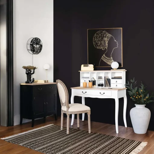 Candeeiro de mesa dris bola branca e base plana dourada