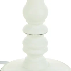 Candeeiro de mesa LEO branco em madeira