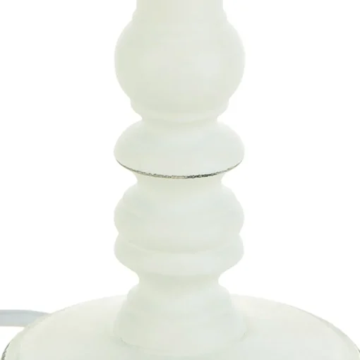 Candeeiro de mesa LEO branco em madeira