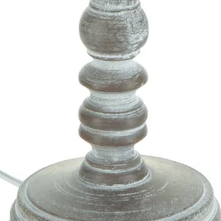 Candeeiro de mesa LEO taupe em madeira