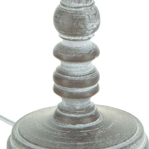 Candeeiro de mesa LEO taupe em madeira