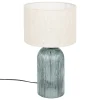 Candeeiro de mesa matii azul em vidro