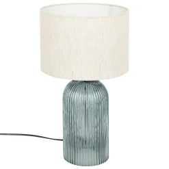 Candeeiro de mesa matii azul em vidro