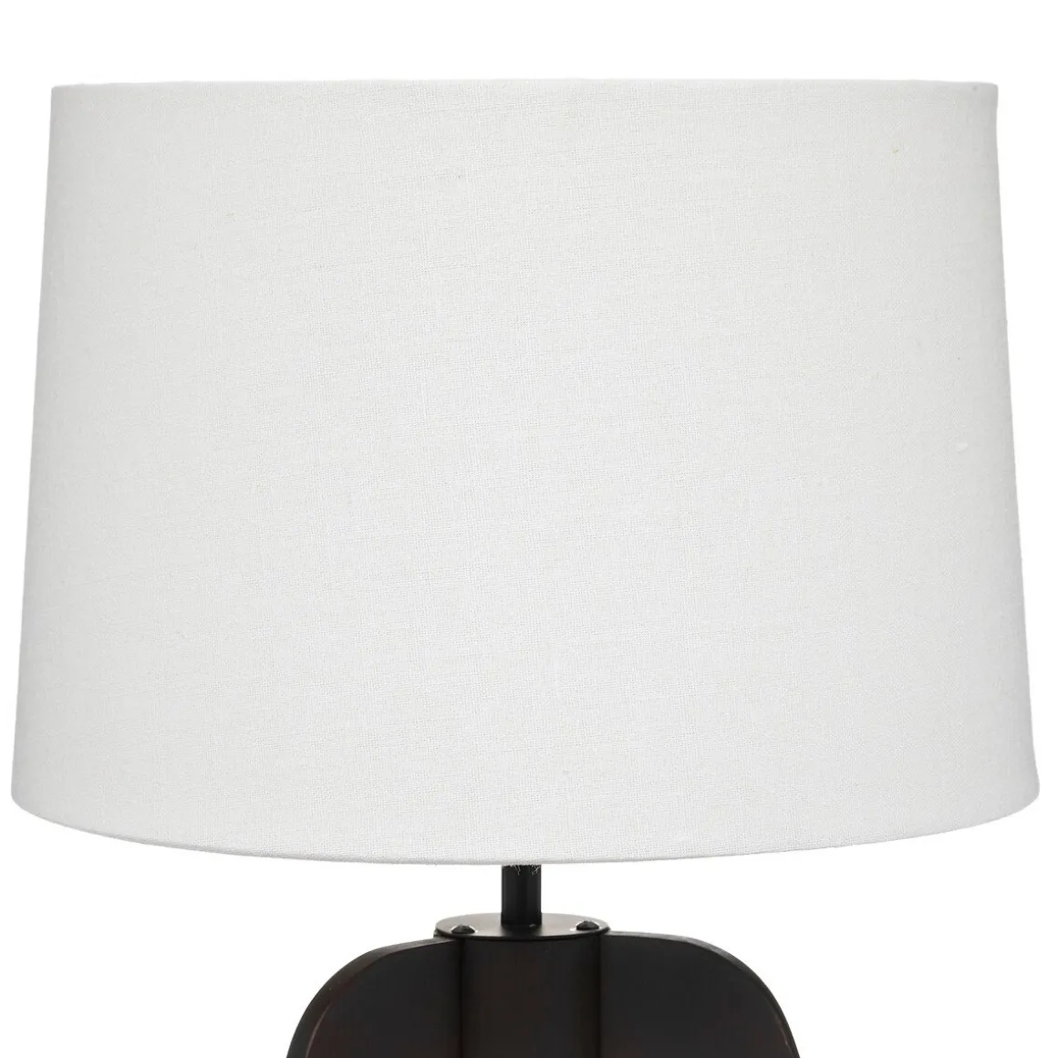 Candeeiro de mesa ORI castanho escuro em bambu e metal