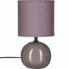 Candeeiro de mesa TIMEO bola taupe em cerâmica
