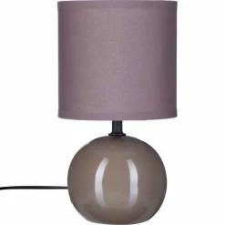 Candeeiro de mesa TIMEO bola taupe em cerâmica
