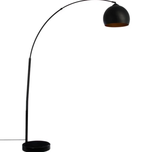 Candeeiro de pé HYTO preto em metal 178cm