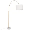 Candeeiro de pé TILIO 195cm dourado em metal