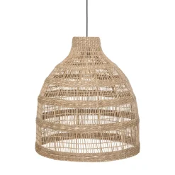 Candeeiro de teto bege em rattan SEA VIEW