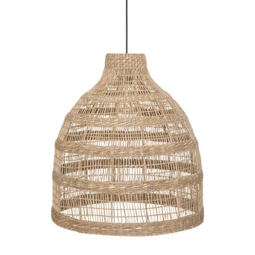 Candeeiro de teto bege em rattan SEA VIEW