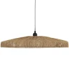 Candeeiro de teto BELLAMY bege em juta 58cm
