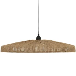 Candeeiro de teto BELLAMY bege em juta 58cm