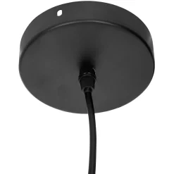 Candeeiro de teto bola em preto 25cm