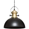 Candeeiro de teto em metal preto FLOWER