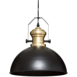 Candeeiro de teto em metal preto FLOWER