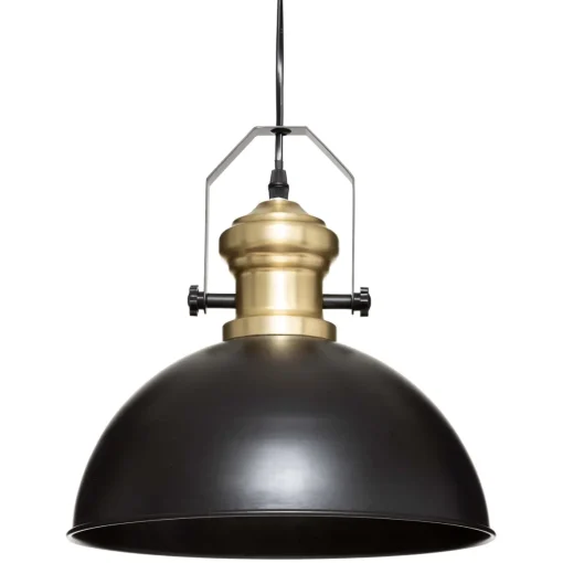 Candeeiro de teto em metal preto FLOWER